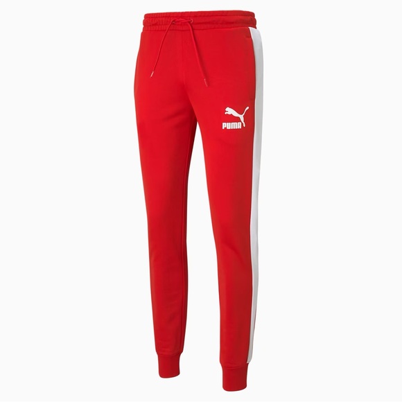 Men’s iconic Puma Red Joggers, XXL - Picture 10 of 11
